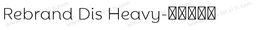 Rebrand Dis Heavy字体转换